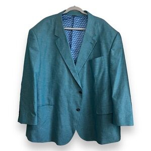 Blazer Sport Jacket Oak Hill Coat 4XL 58R/60R Teal Bicycle Lining